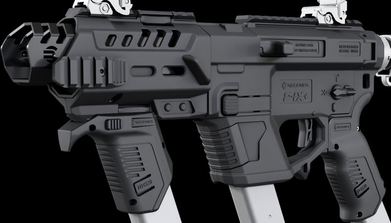 ReCover Tactical Metal Front Guard Black with Rail Mount