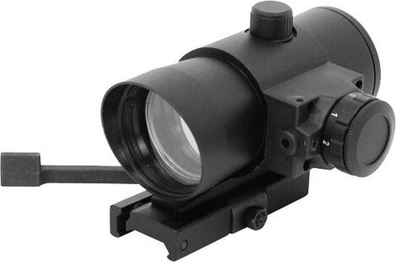 NCStar DLB140R Red Dot with Laser 1x 40mm Obj Unlimited Eye Relief 3 MOA Black