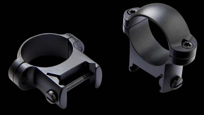 Burris Zee Scope Rings Pair 1 Inch High Weaver-Style Solid Steel Matte Black