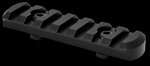Warne M-LOK 7-slot Mil-Spec Picatinny Rail Section Black Anodized 6061-T6 Aluminum 6203M