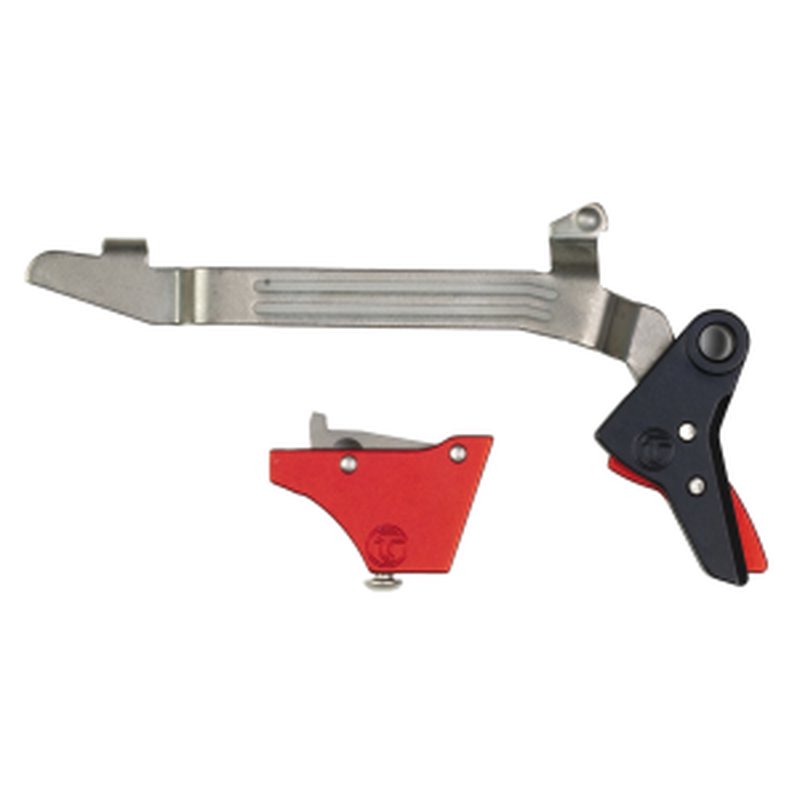 TIMNEY TRIGGERS Alpha Glock 3-4 Large-Red Trigger (TIMN-AG-3-4-Large-RED)
