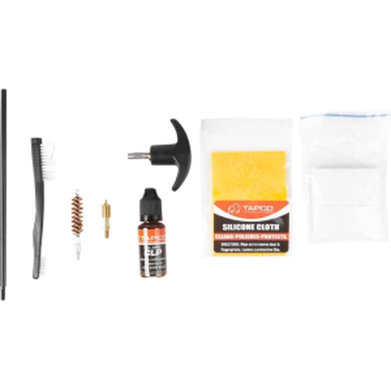 Tapco TAP22080 Handgun Cleaning Kit for 9mm/.38/.357 (CLP Kit) - Black