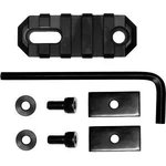 GrovTec GTSW189 2.2 in 5-Slot Picatinny Rail Stock AR Black Hardcoat Anodized