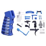Guntec USA AR-15 Enhanced Lower Parts Kit w/ Upgrades & Skeletonized Aluminum Pistol Grip