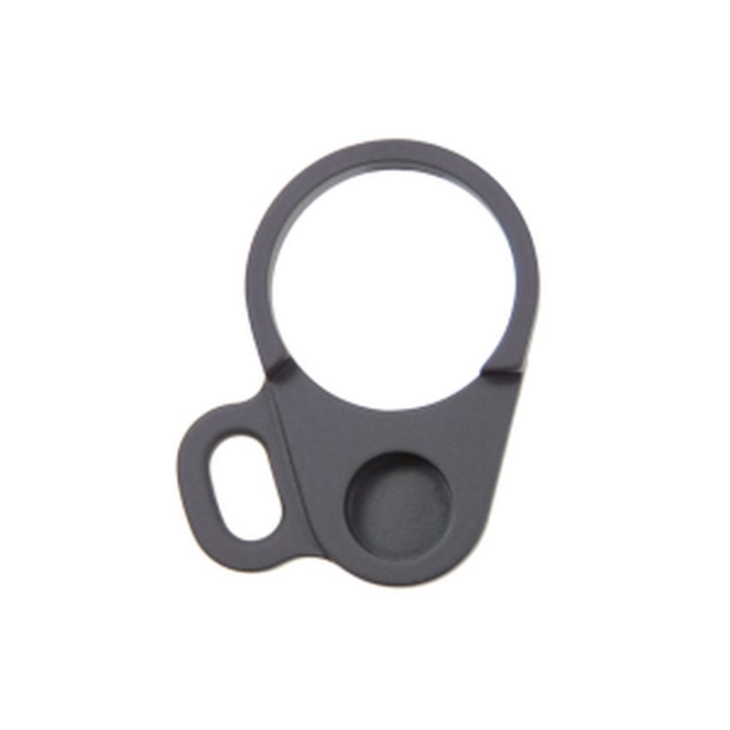 GG&G Fixed Stock AR-15, LR-308 End Plate with RH Sling Loop Aluminum Matte