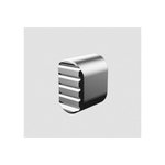 Rise Armament RA010SLVR Magazine Release Silver Aluminum for AR-15
