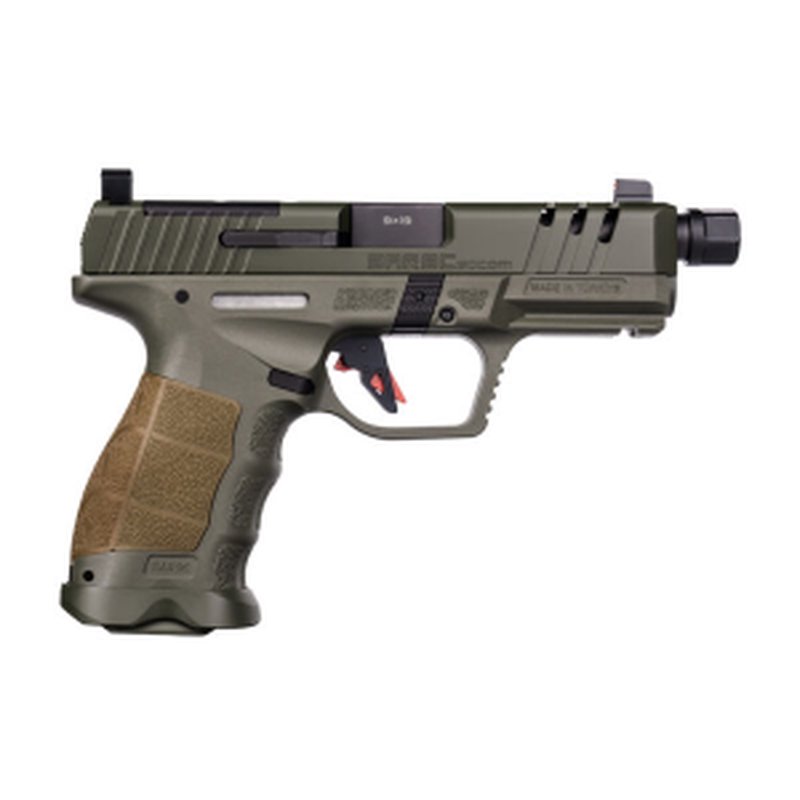 SAR USA SAR9 C SOCOM Compact Frame 9mm Luger 4.7in Threaded Barrel OD Green Pistol