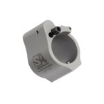 Superlative Arms Solid Set Screw Direct Impingement Adjustable Gas Block 0.75\" x 1\", Stainless Steel
