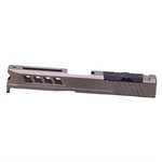 True Precision Axiom Glock 19 RMR Cut Slide - DLC Black, Stripped