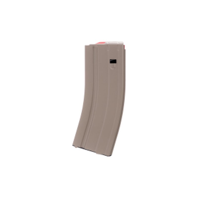 Ammunition Storage Components 6mm ARC Stainless Steel AR-15 Magazine 25 Round Red Follower FDE