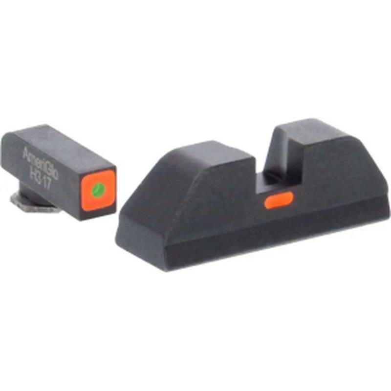 Ameriglo GL-5616 Glock Gen 5 Rear Sight Green/Orange Outline Square