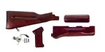 PSA AK Redwood Furniture Set w/ PSA Custom AK-47 Enhanced Polished Nickel Boron Fire Control Group