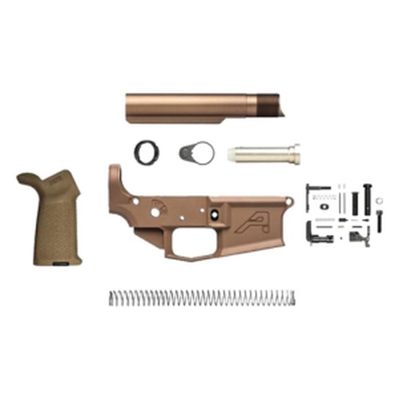 AERO PRECISION M4 / AR15 Stripped Lower Receiver w/ Lower Parts Kit - FDE
