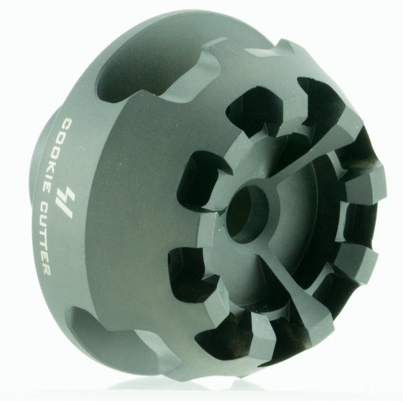 Strike Industries Cookie Cutter Comp Muzzle Brake 308 Win 7.62 NATO 5/8-24 Steel Black Matte CCCOMP308