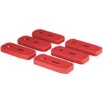 MISSION FIRST TACTICAL Polymer Magazine Floor Plate - 6 Pack Red