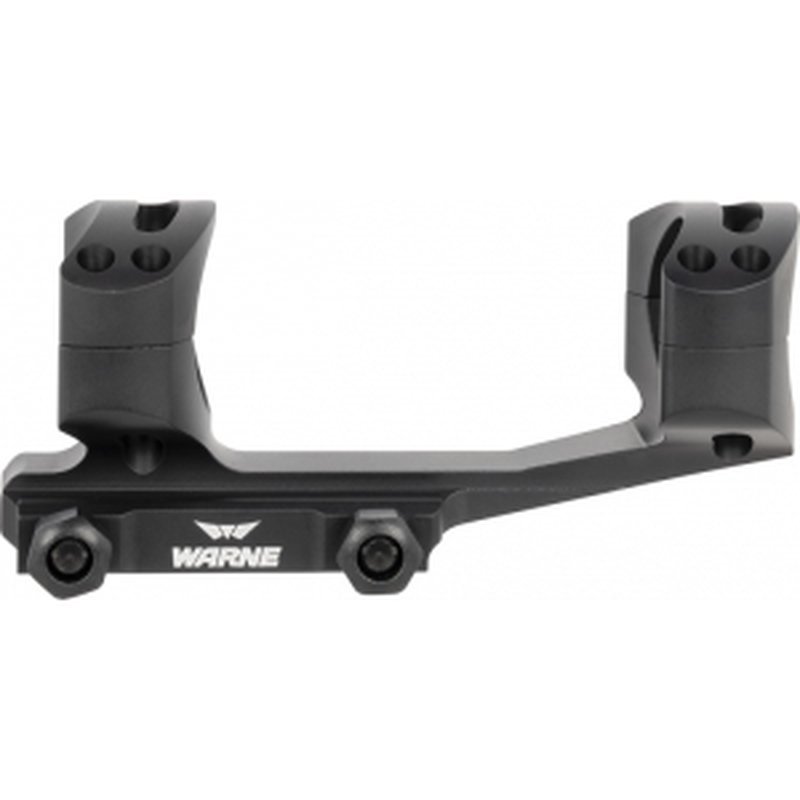 Warne XSKEL34TW X-SKEL Scope Mount/Ring Combo For MSR Extended 34mm Tube Cantilever Mount Ultra High Rings 1.44" Mount Height Black Anodized Steel Aluminum