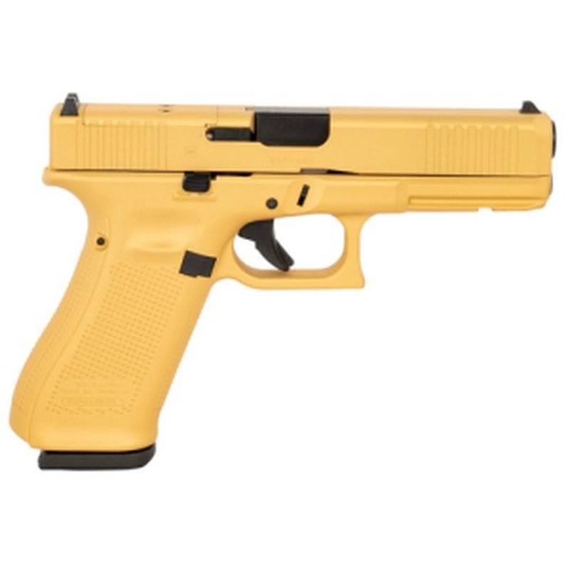 Glock G17 Gen 5 MOS 9mm 4.49" 17rd Optic Ready Pistol (Gold)