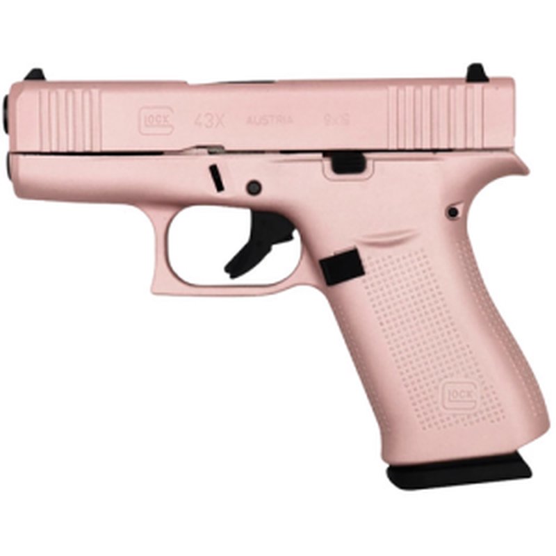 Glock G43X Sub-Compact 9mm 3.41" Rose Gold 10rd