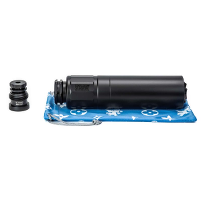 Griffin Armament Optimus 6 Suppressor 6mm EZ-Brake 1/2x28 Cerakote Black GAOP6TM-W