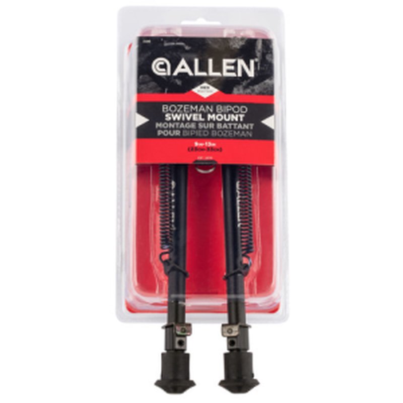 Allen 2188 Bozeman Bipod Sling Swivel Mount 9-13in Vertical Adj Black Aluminum