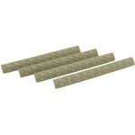 Hexmag WedgeLok Rail Cover M-LOK 4-Slot Polymer Flat Dark Earth 4PK