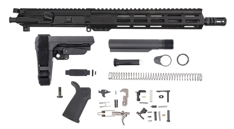 Palmetto State Armory 11.5" 5.56 NATO 1:7 Nitride 10.5" M-LOK EPT SBA3 Pistol Kit