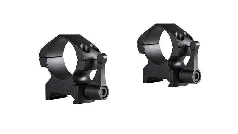 Hawke Precision Steel Ring Mounts 1 Inch 2-Piece Weaver Medium Lever