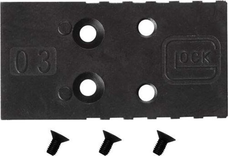 Glock MOS RTS Adapter Plate Set (Black) for Glock 17/19/20/21/22/23/34/45/47
