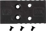 Glock MOS RTS Adapter Plate Set (Black) for Glock 17/19/20/21/22/23/34/45/47