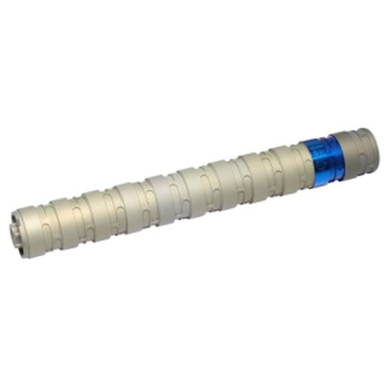 Q LLC Erector 22 LR Suppressor 7.6 Inch Tan PVD Blue Aluminum Silencer