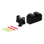Night Fision Green Front Fiber Optic Sight Set for Glock 17/19/45/47 Optic Height w/ RMR 507c SRO ACRO