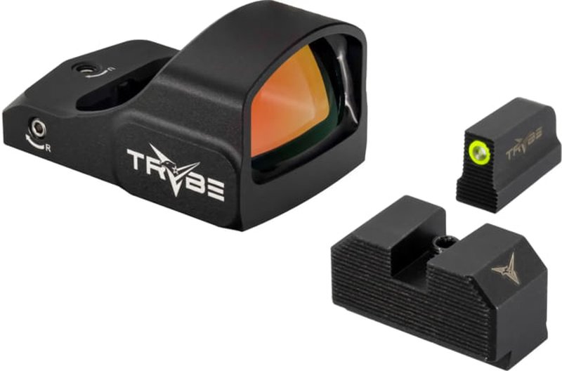 TRYBE Optics 1x24mm Mini Advanced Ruggedized Optic Red Dot Sight, RMR Footprint