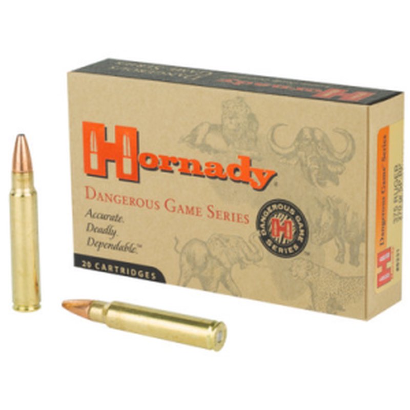 Hornady 8231 Dangerous Game .375 Ruger 270gr InterLock Spire Point Ammo 20 Rounds