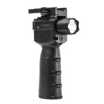NCStar VAQVGFLGV2 Vertical Grip with Strobe Flashlight and Green Laser