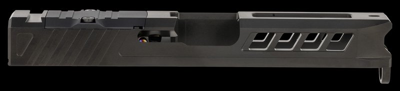 True Precision Axiom Optic Cut Slide for Glock 19 Gen 1-3, Black DLC