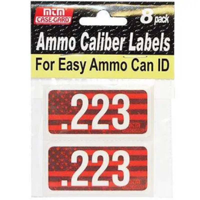 MTM Ammo Caliber Labels .223 8-Pack