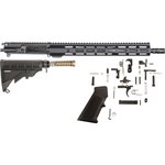 AR-STONER AR-15 Build Kit with Upper Receiver Assembly 5.56x45mm NATO 16" Barrel Mid Length 15" M-LOK Handguard, Complete Lower Receiver Parts Kit, Stock Assembly 6-Position Mil-Spec Collapsible