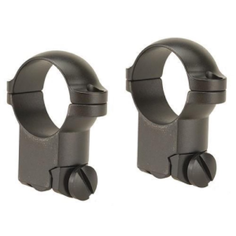 Leupold 2-Piece Solid Steel Ringmounts - Ruger M77 1", Super High, Matte Black