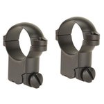 Leupold 2-Piece Solid Steel Ringmounts - Ruger M77 1", Super High, Matte Black