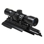 NcSTAR AK Tri-Rail Cover Combo with 4x30 Compact Scope P4 Sniper Reticle KAKSC430B-A