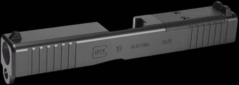 Glock 19 Gen3 MOS Optic Ready Slide Assembly Matte Black 79008