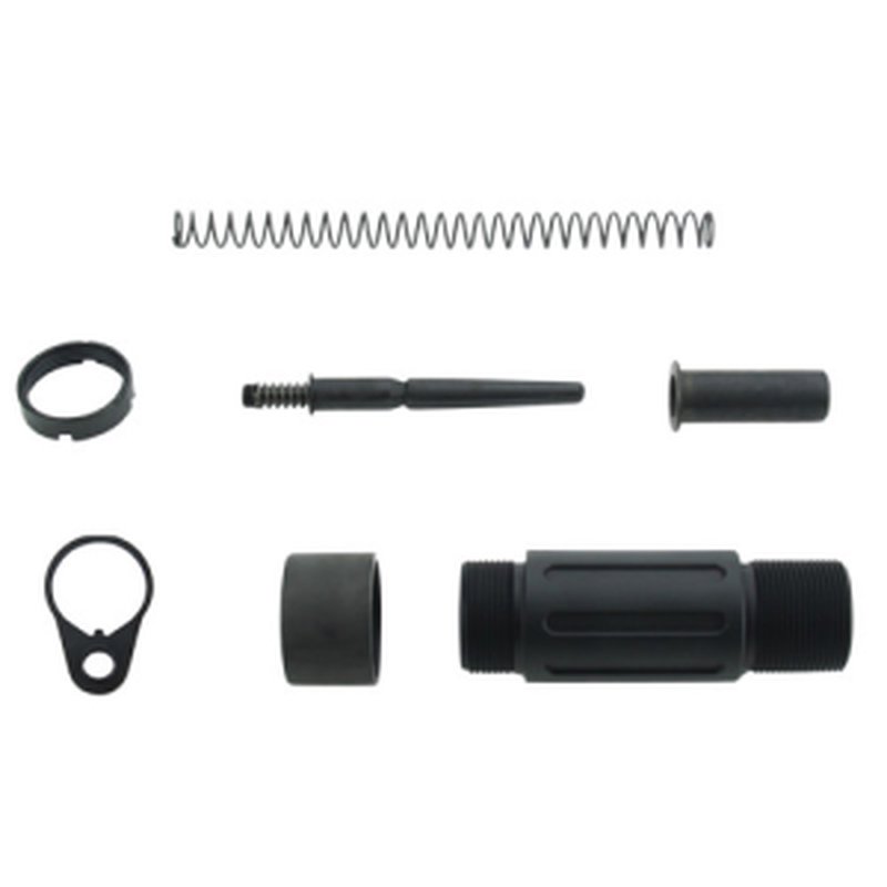 TACFIRE Short Buffer Tube Sys Black QD End Plate AR Pistol