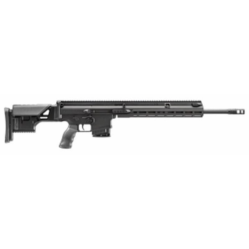 FN SCAR 20S 6.5 Creedmoor 20" Barrel 10rd Semi-Auto Rifle, Black, Short Stroke Gas Pistol W/ Adjustable Gas Regulator, Suppressor Ready
