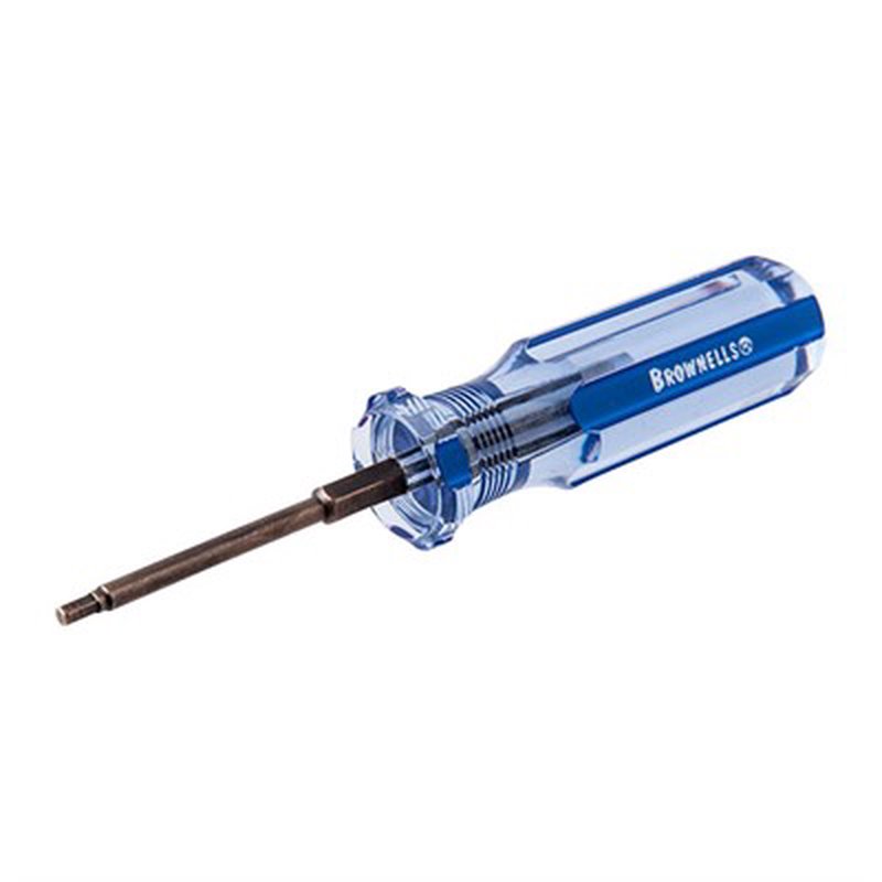 Brownells Allen Head Fixed-Blade Screwdrivers (Hardened Steel) - 1/8" x 6.25"