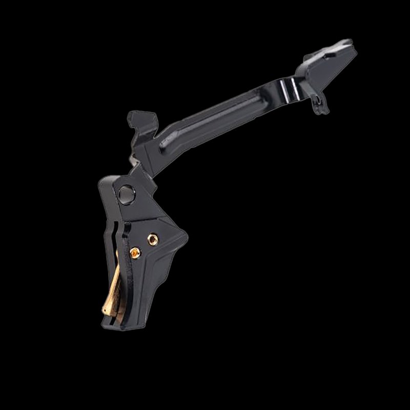 Tyrant Designs I.T.T.S Aluminum Trigger for Glock Gen 3/4 Black/Gold