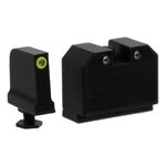 Night Fision Optics Ready Stealth Night Sight Set for Glock 17/19/34 w/ DPP/509t/Romeo Pro - Yellow Front Ring