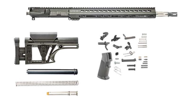 Luth-AR .223 Bull Rifle Kit Minus Lower Receiver w/Fixed Stock