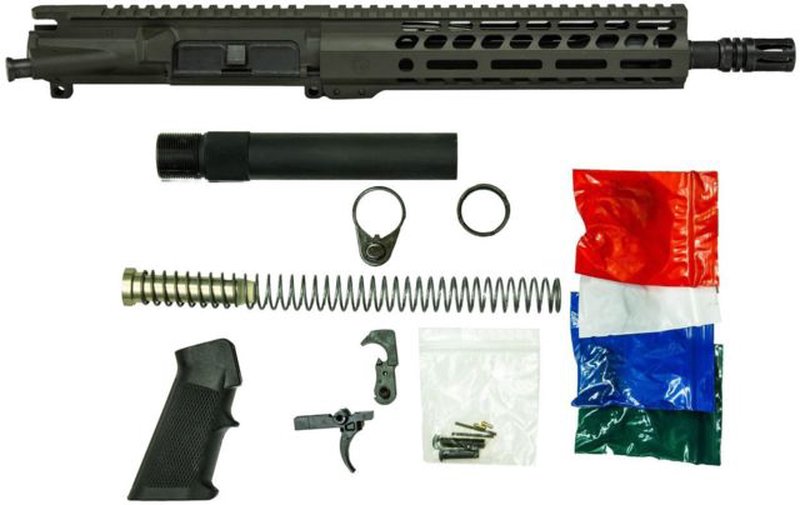 Ghost Firearms Upper Receiver, Pistol Lower Parts Kit, .300 Blackout, 10.5in Pistol, Moly Steel Barrel, 1-8 Twist, M-LOK Free Float Hand Guard