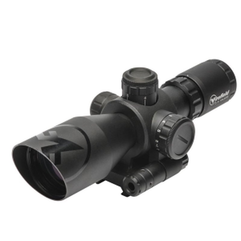 Firefield Barrage Rifle Scope - 2.5-10x40mm Red Laser Mil Dot Reticle Black Matte