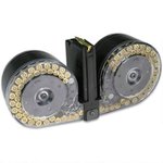 RWB AR-15 100rd Dual Drum Magazine 223 Remington/5.56 NATO Black/Clear